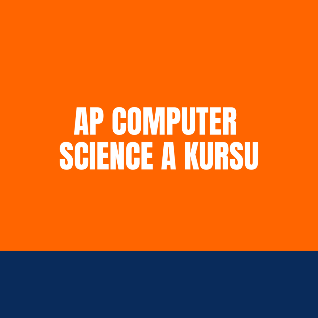 Ap Computer Science A Kursu